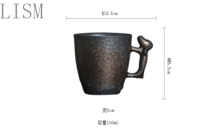 Japanese kiln changed into dog shape hand-held master coffee milk tea cup handmade retro stoneware office personal | Дом и сад