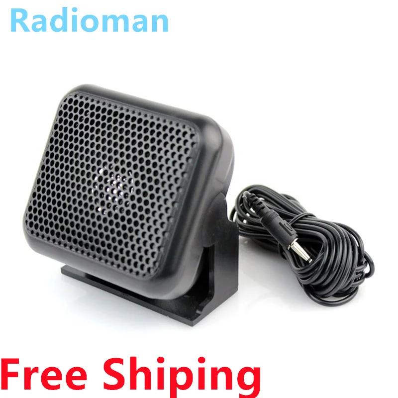 NSP-100 Microphone CB Ham Radio Mini External Speaker NSP-100 For Yaesu Kenwood Motorola ICOM 3.5mm plug  FT-1900R /FT-1907R