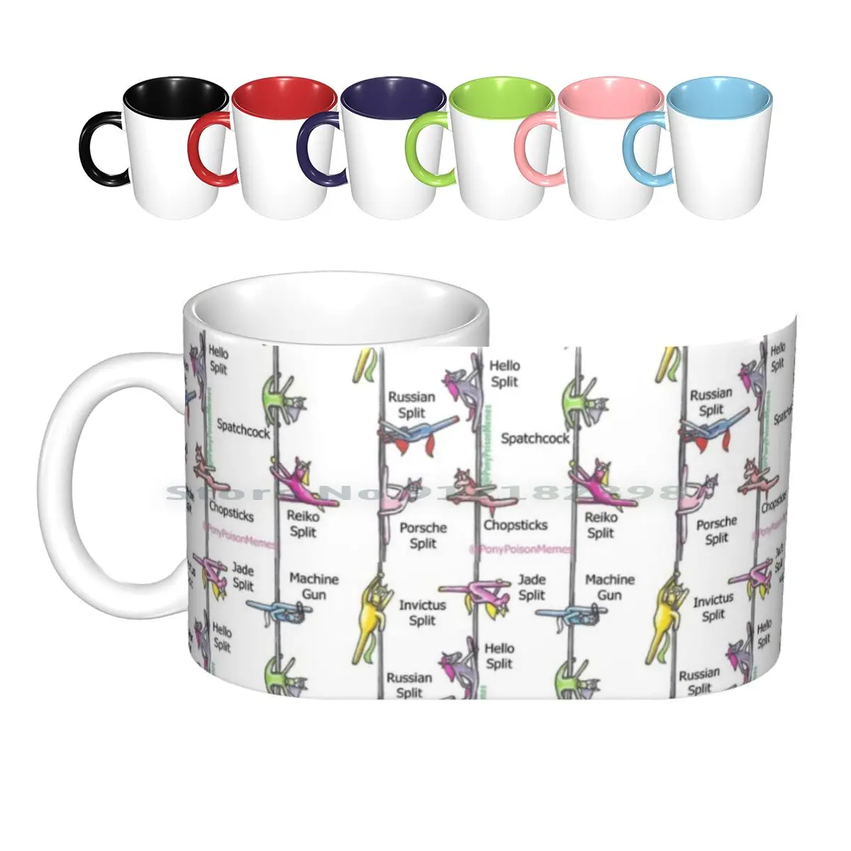 Ежедневные пони для танцев на шесте керамические кружки кофейные чашки кружка