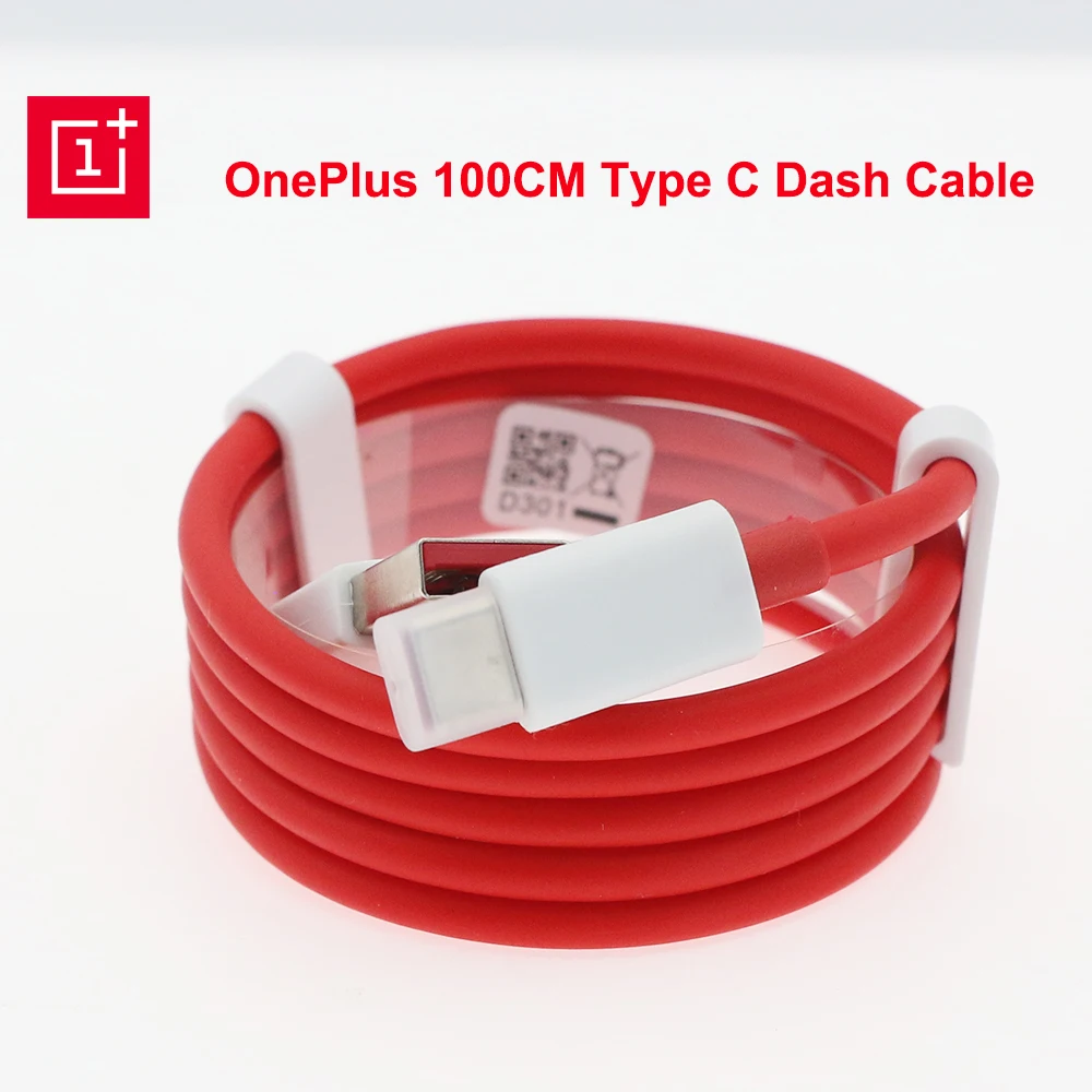 

Original OnePlus 6T EU Dash Charger 5V/4A Fast Charging 1m USB C Type C Wall Power Adapter Round Cable For One Plus 6T 5T 5 3T 3