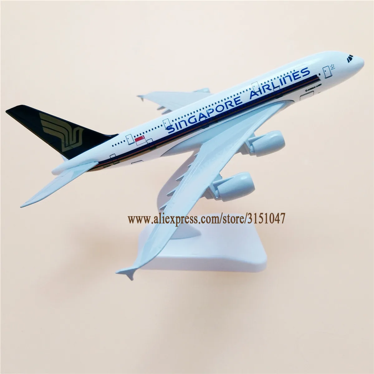 20 см Air Singapore Airlines A380 Airbus 380 Airways модель самолета сплав металлический самолет литье
