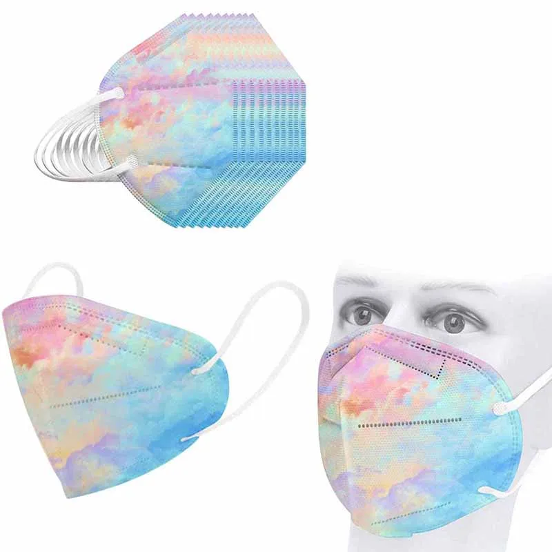20/100PCS KN95 Mascarillas FFP2 Reutilizable 5 Layer Filter Starry Sky Respirator Protective Face Mask Breathable N95 Mouth | Красота и
