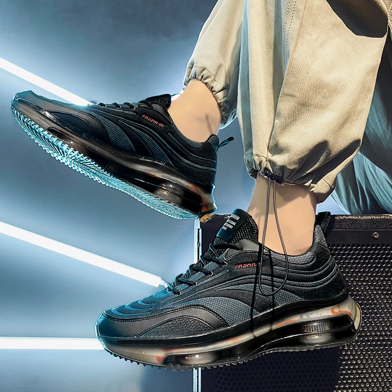 

Men's Casual Running Shoes Comfort Breathable Jogging Shoes Lightweight Flexible Stylish Sneakers Air Cushion Sole Size 39-44