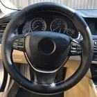 DIY пользовательский чехол рулевого колеса автомобиля для BMW F10 2014 520i 528i 2013 2014 730Li 740Li 750Li Кожаная оплетка для руля