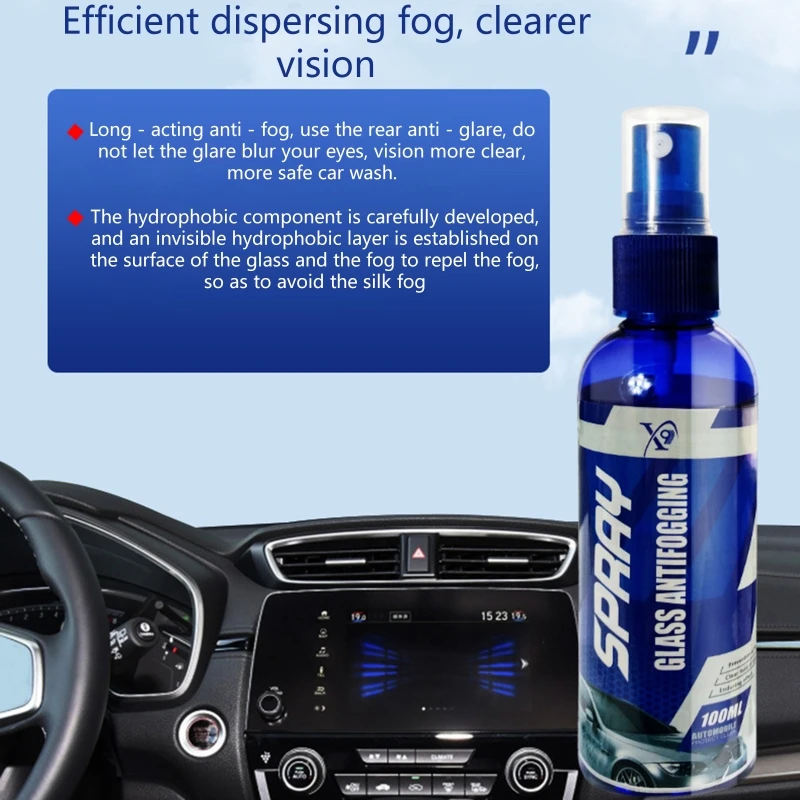 

100ml Car Window Spray Glass Cleaner Window Waterproof Rainproof Anti-Fog Agent Water Repellent Glass Cleaners Car Accessories