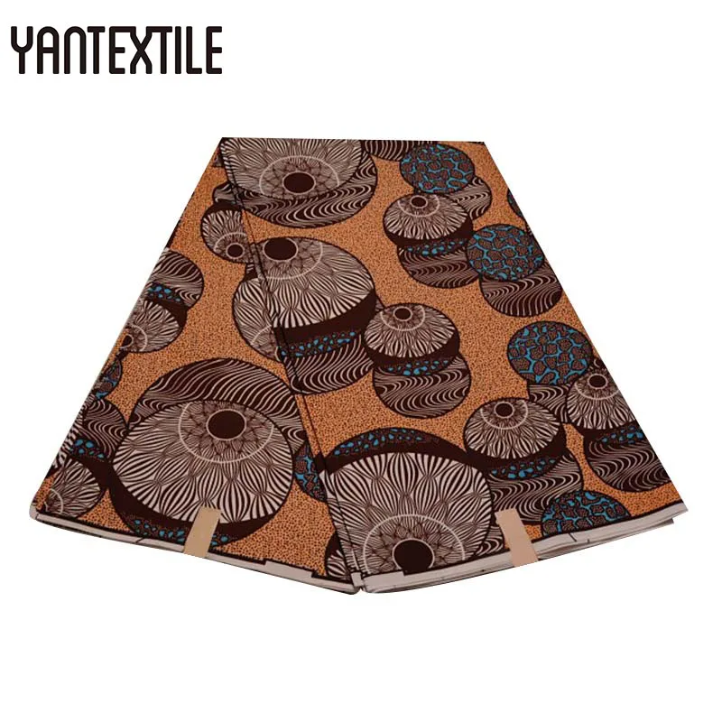 19040005 YANTEXTILE новая Анкара ткань Африканский Голландский Воск Принт Tissu Africain 3 ярдов настоящий воск Африканский батик ткань для свадебного платья - Цвет: 19040005