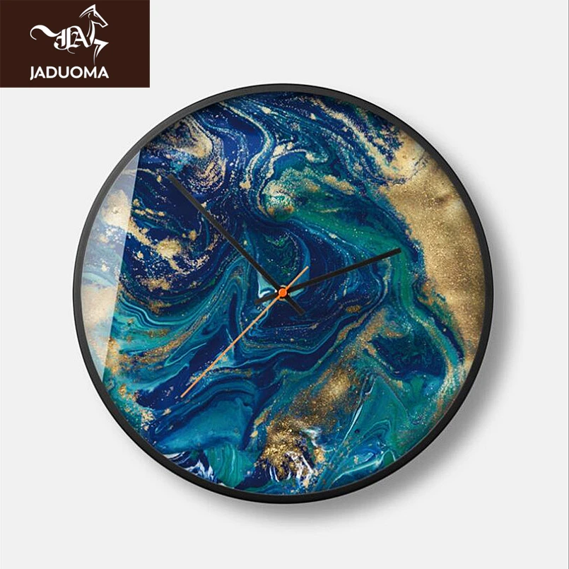 

JADUOMA 3D настенные часы кварцевые абстрактные декоративные настенные часы современный дизайн бесшумные металлические круглые Настенные час...