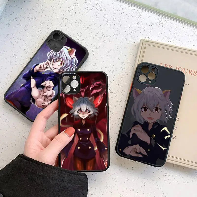 

Neferpitou Alluka hxh anime Phone Case matte transparent For iphone 7 8 11 12 plus mini x xs xr pro max cover