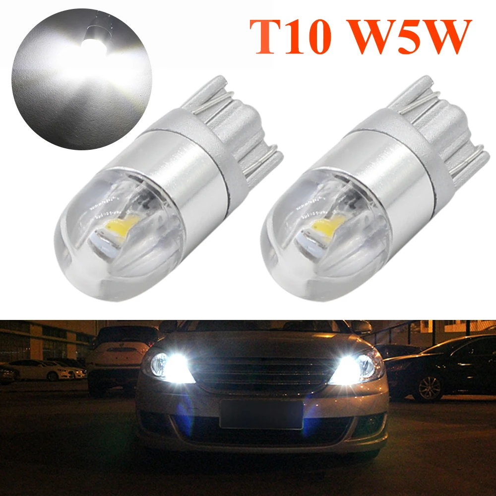 2 шт. Автомобильные светодиодные лампы T10 W5W 194 светодиодный