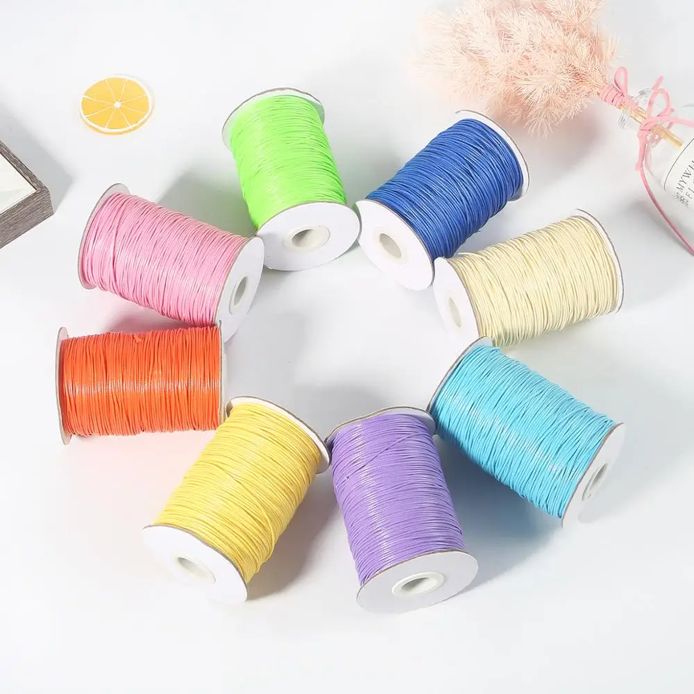 Шнур из натуральной вощеной нить 1 мм 15 м | Украшения и аксессуары