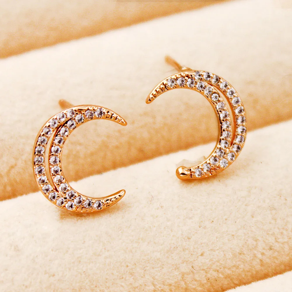 Женские серьги гвоздики RLOPAY с цветным цирконием роскошные свадебные