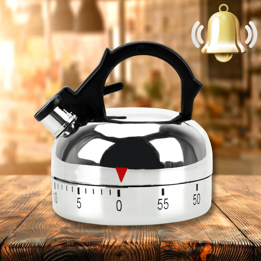 

Kettle Shape Kitchen Tool Gadgets Cooking Reminders Tools Countdown Alarm Reminder 60 Minutes Kitchen Timer Mechanical Timer