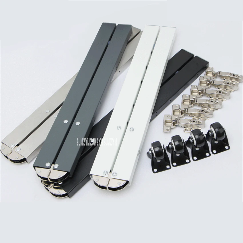 

Stainless Steel / lron Down Folding Table Hardware Accessories Invisible Desk Mechanism Retractable Hidden Bar Hinge Connector