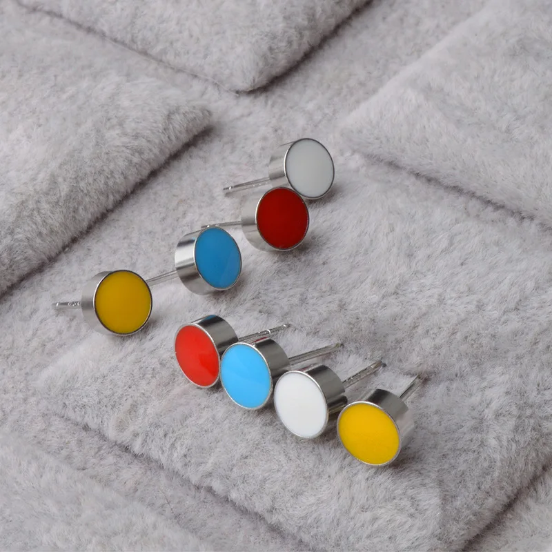 2018 Горячая продажа 5 цветов Кристалл эпоксидные круглые серьги звезда CZ