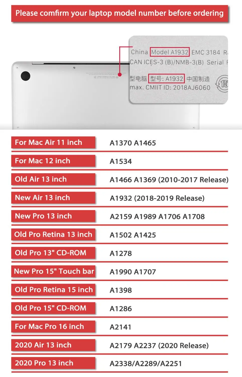 Чехол для ноутбука Redlai 2020 MacBook Pro 13 дюймов A2289 A2338 сенсорная панель мраморный