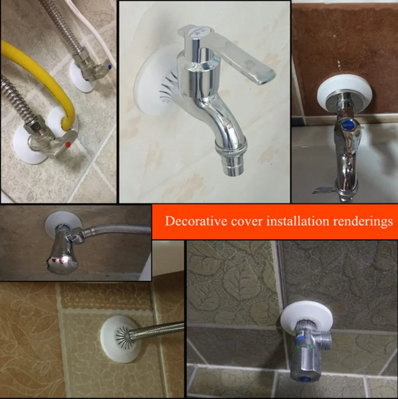 Пластиковая настенная кожух воздуховода на смеситель для душа 1 шт. угловой