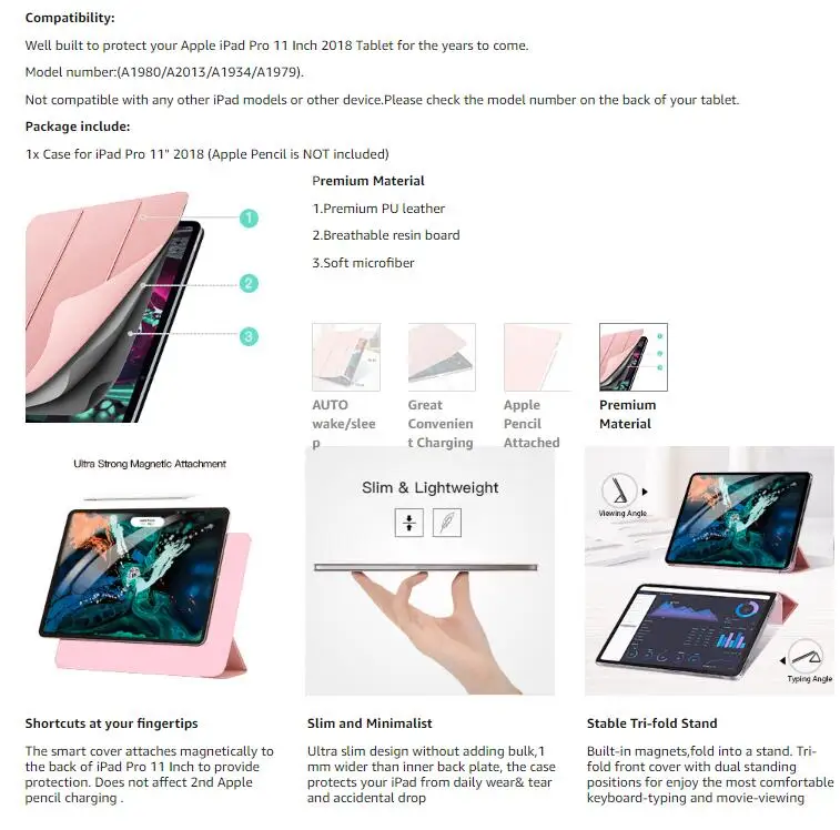 Чехол-книжка с абстрактным листом для iPad Pro, 11 дюймов, прочный Магнитный Тонкий Смарт-Чехол для iPad Pro 11, выпуск(3rd Gen), чехол для планшета