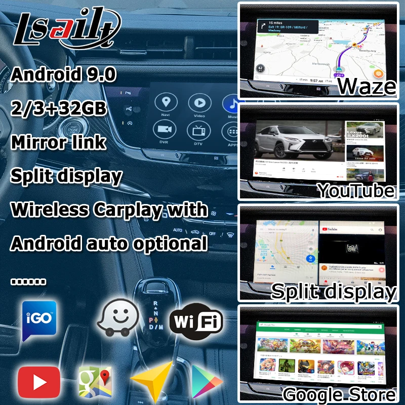Интерфейс для Cadillac XT6 2019 с системой навигации mylink intellilink CUE XT5 XT4 CT5 CT4 Lsailt |