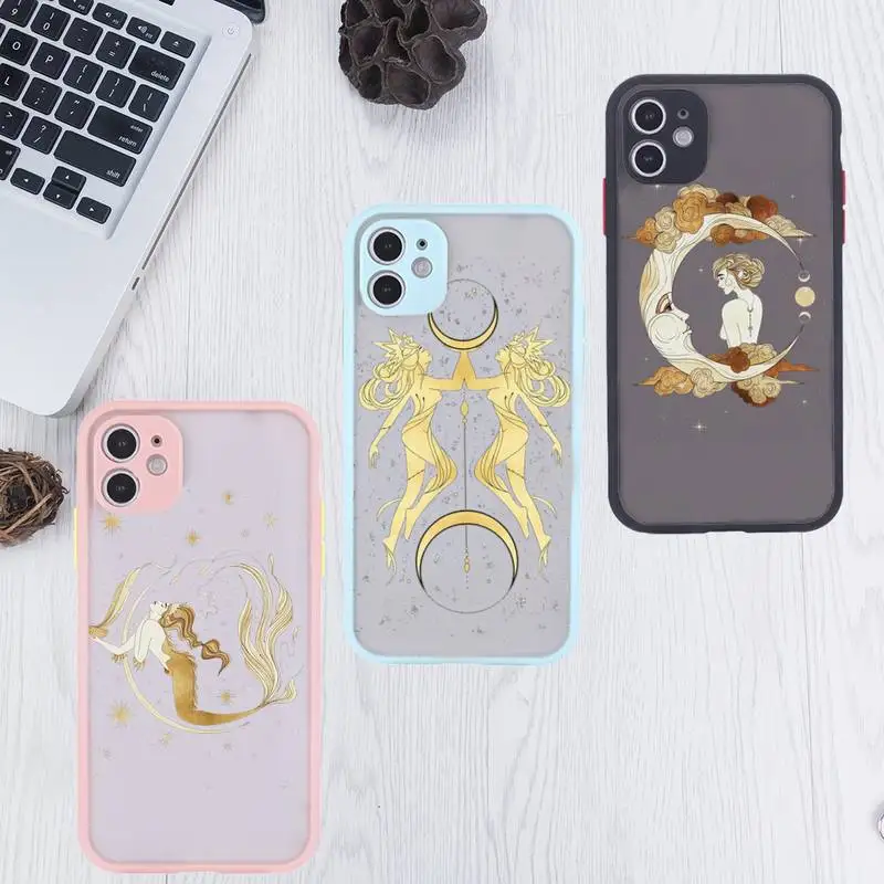 

Room of Magic Moon Phone Case matte transparent For iphone 7 8 11 12 plus mini x xs xr pro max cover