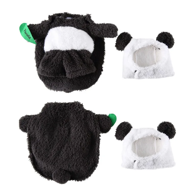 Хэллоуин панда шляпа накидка комплект одежды для маленькой средней женской