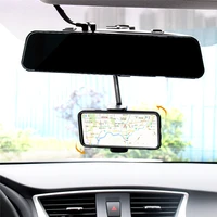 2021 car rearview mirror mount phone holder for iphone 12 11 gps seat smartphone car phone holder hook stand adjustable support