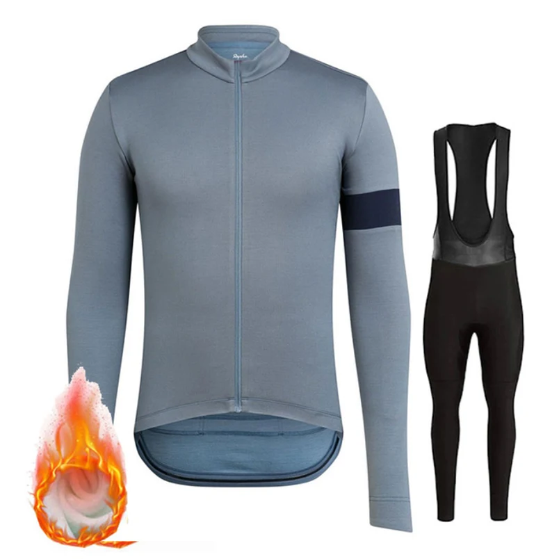 

Ralvpha bike jersey 2021 Pro professional team in the winter wool clothing MTB bicycle wear bib pants Ropa Ciclismo triathlon