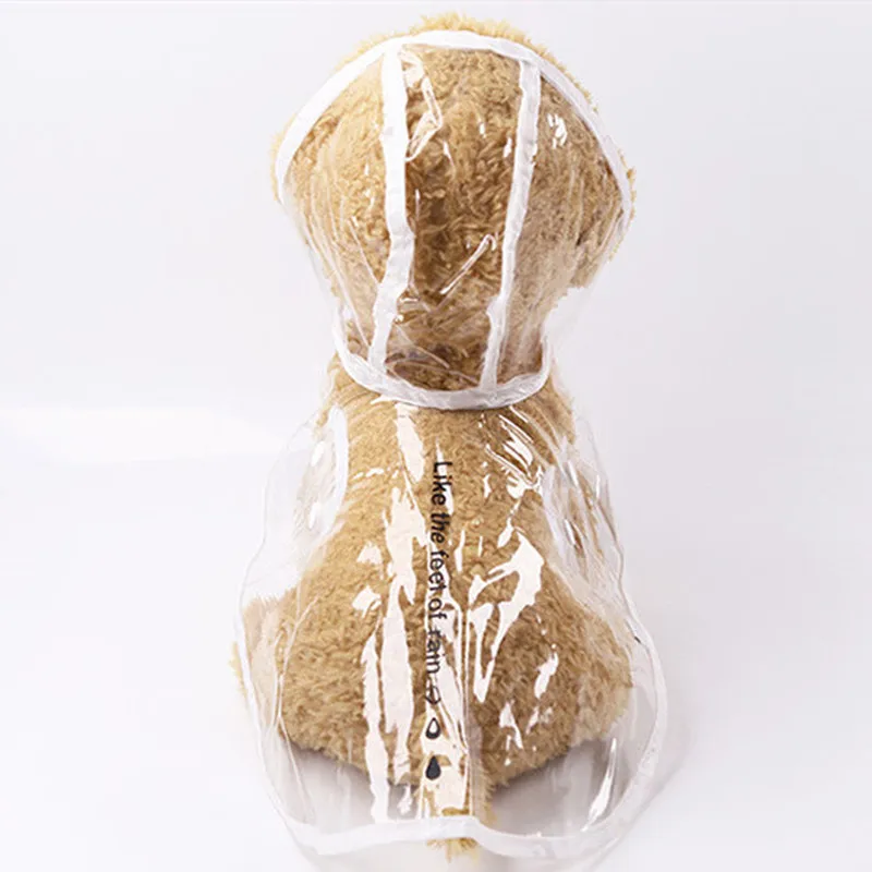 Водонепроницаемый прозрачный дождевик для собак на весну и лето светильник