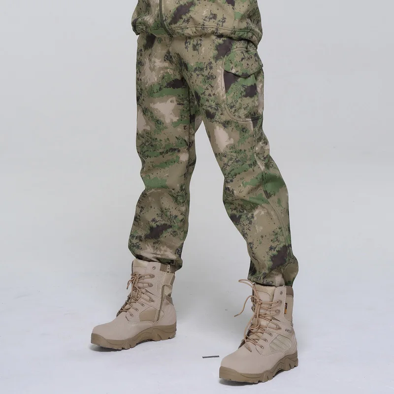 Уличные военные тактические с флисовой подкладкой водонепроницаемые длинные