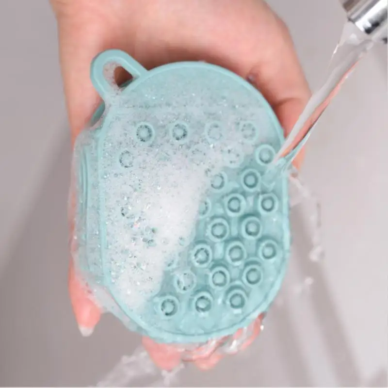 

Creative Silicone Bath Body Brush Multi-function Shampoo Brush Head Massage Brush Skin Clean Shower Brushes Bathroom Supplies
