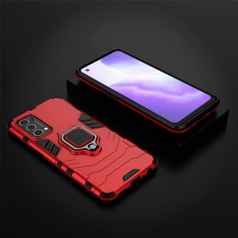 

Armor Shockproof Coque For Oppo Find X3 Lite Case Car Magnetic Holder Protective Ring Covers For Oppo Find X3 Lite 6.43" Coque