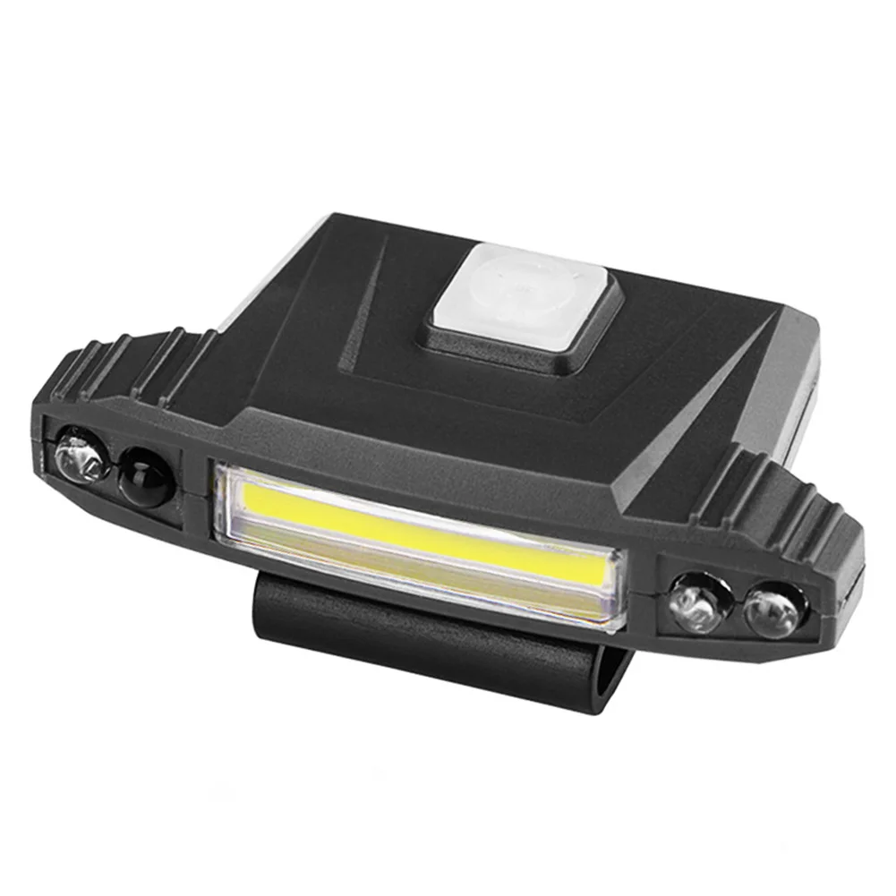 

1Pcs Hat Light Rechargeable LED Headlamp Clip-On Sensor Cap Hat Light Headlight Torch Lamp IP65 COB Outdoor Fishing Headlamps