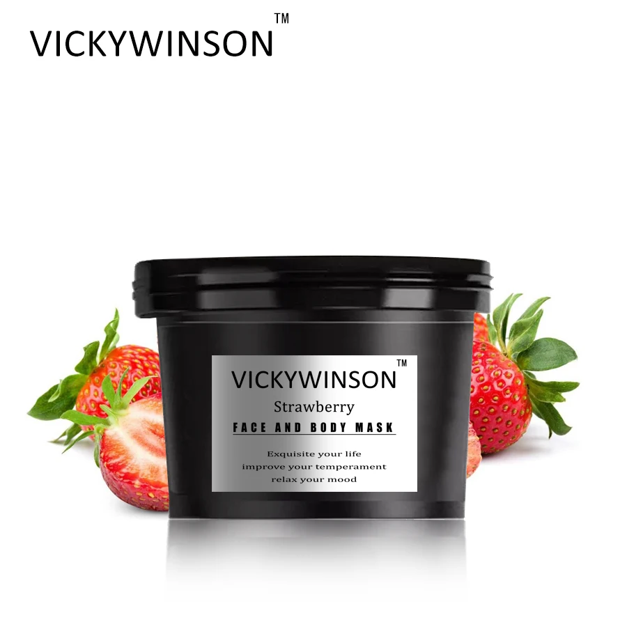 VICKYWINSON клубника скраб крем 50 г Шрам удаления прыщей уход за кожей выбоина
