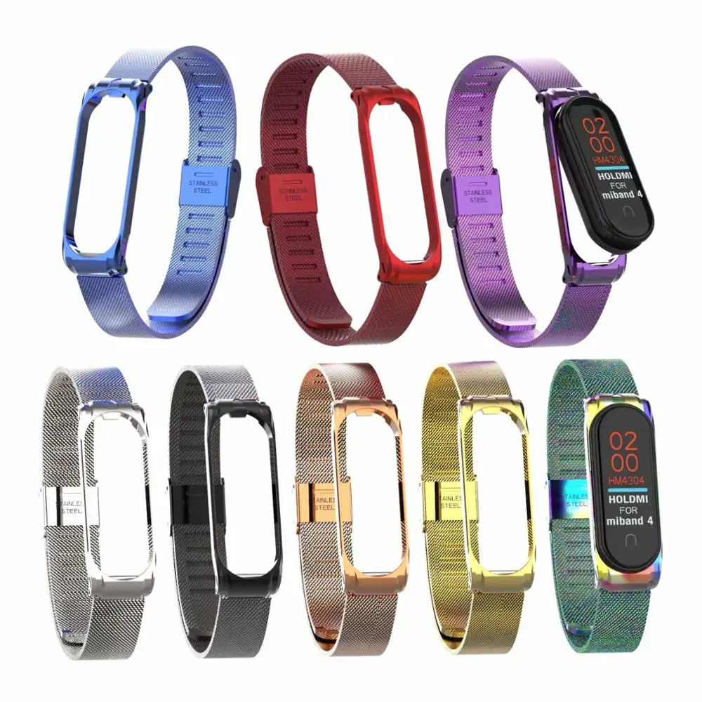 Браслет подходит как для Xiaomi Band 4, так и для 3 наручных металлических часов Smartband Xiomi Xaiomi Xiami Xaomi Xaiomy браслет