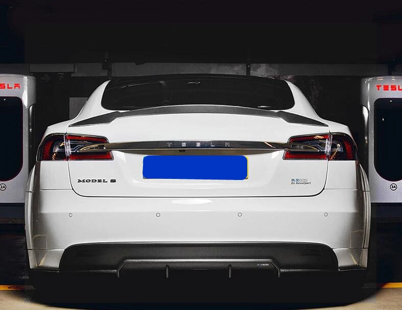 Спойлер для Tesla model S 2012-2018 Высококачественный спойлер из углеродного волокна s |