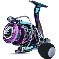 sougayilang 131bb colorful top quality spinning reel high speed gear ratio 5 21 aluminium spool spinning fishing max drag 8kg