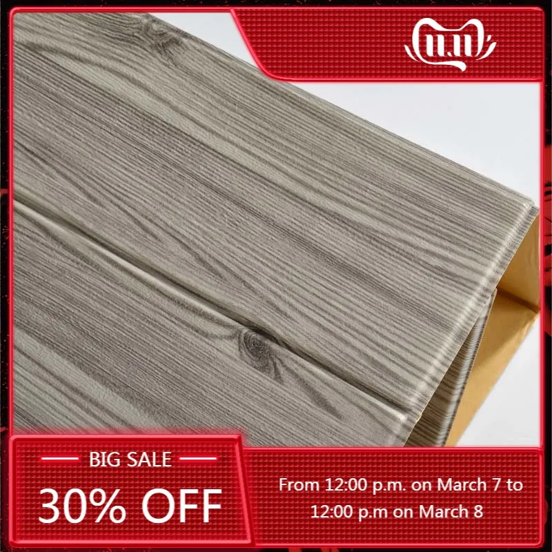 Настенные 3D наклейки из дерева самоклеящиеся пенные обои для гостиной домашний