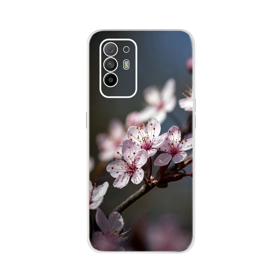 Чехол для Oppo A54 A94 мягкий тонкий чехол-накладка с мультяшным котом 5G A 54 94 чехол