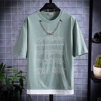 2021 new summer fashion o neck t shirt men loose hot style short sleeve t shirt male print cotton tops high quality dropshipping