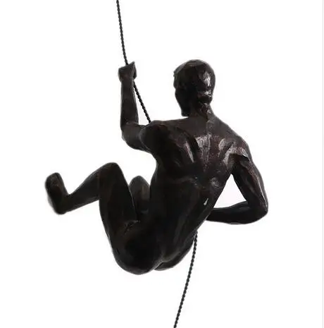 

АА современная домашняя американская Ретро скульптура скалолазание персонаж стена ofing ТВ настенная подвесная современная бытовая Декорац...