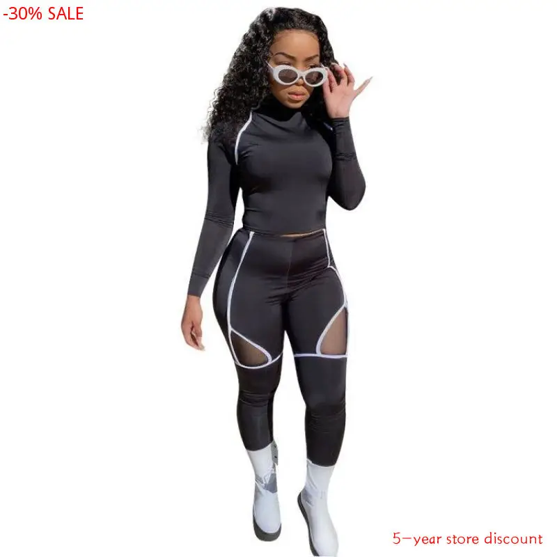 Спортивный комплект для фитнеса Женская водолазка с длинным рукавом топ длинные