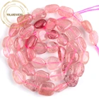 8-10 мм естественный неправильной формы клубника Quartzs Камень Бисер произвольной формы Свободные Spacer Бусины для самостоятельного изготовления ювелирных изделий браслет ожерелье 15