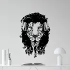 Наушники с Львом, наклейка на стену, страшная фотография, домашний декор, Детская виниловая наклейка, постер для гостиной, спальни, настенная Татуировка C31