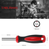 1pc 14 inch 6 35mm red magnetic bit handle holder screwdriver spinner handle hex drive for furniture home appliance repairs