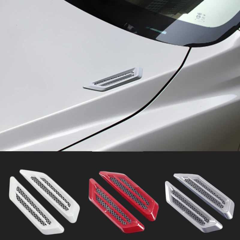 2 шт. Abs пластик персональная 3D Автомобильная Акула Gills розетка наклейка s