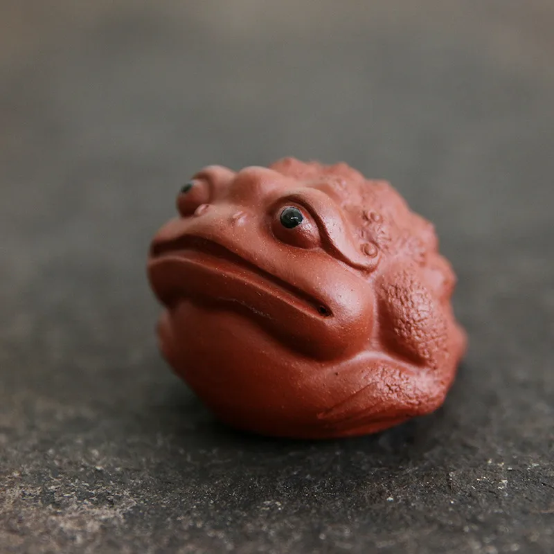 Креативное маленькое Золотистое украшение на жабу Исин фиолетовая глина чай