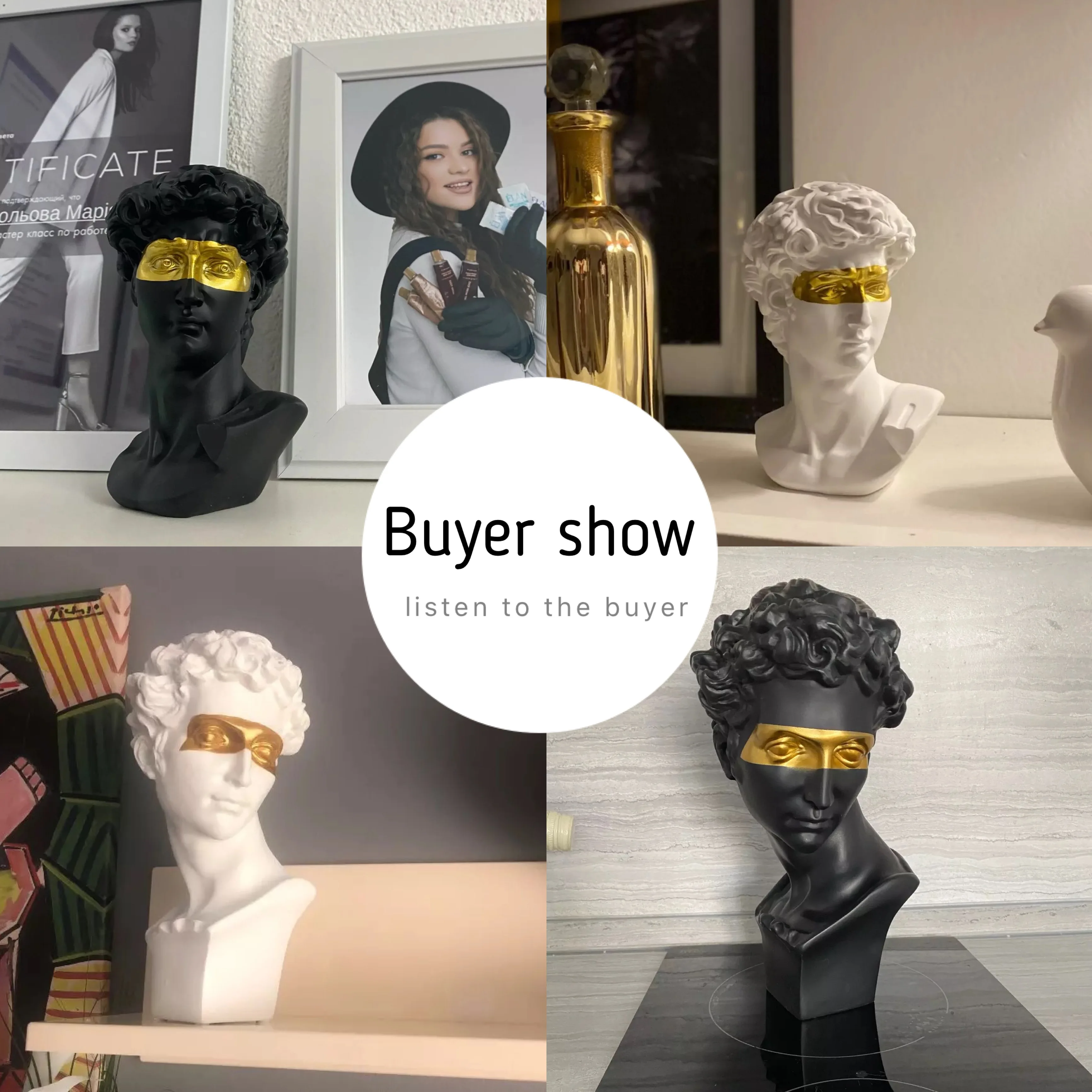 Абстрактная статуя человека из смолы Европа Давида аксессуары для украшения