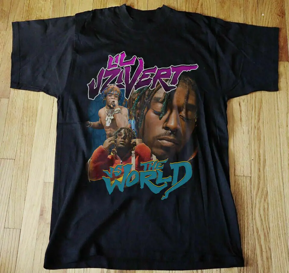 Мужская черная футболка Lil Uzi Vert Vs The World в винтажном стиле Размеры S 234Xl|Мужские