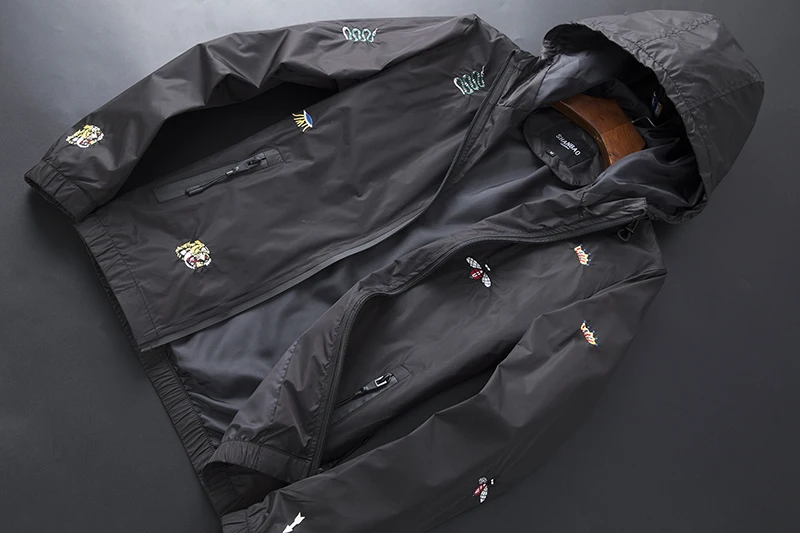 

New Men luxury Rib Sleeve Embroidered Snake Tiger Bee Crown couple Baseball Coats & Jackets Abstract digital coat Motor #L77