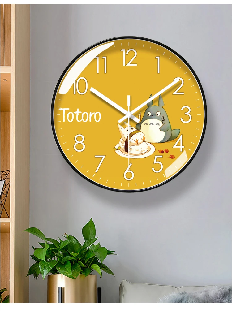 Детские Настольные часы Totoro декоративные Мультяшные прикроватные для детской