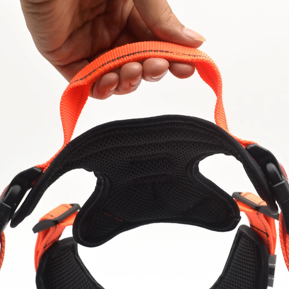 Нейлоновый жилет поводок для собак светоотражающий больших дышащий сетчатый